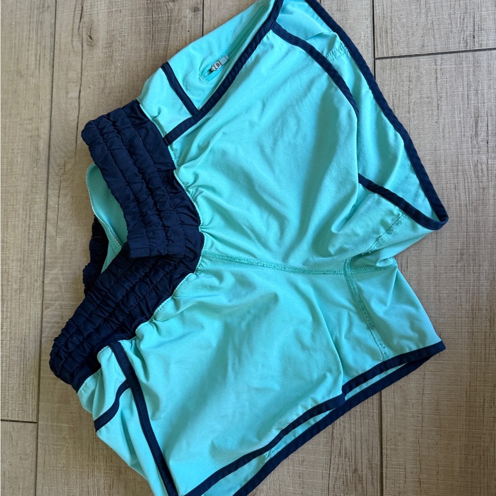 Lululemon Aqua and Navy Running Shorts